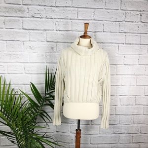 Paris & Me Boutique | Cropped Cowl Neck Sweater